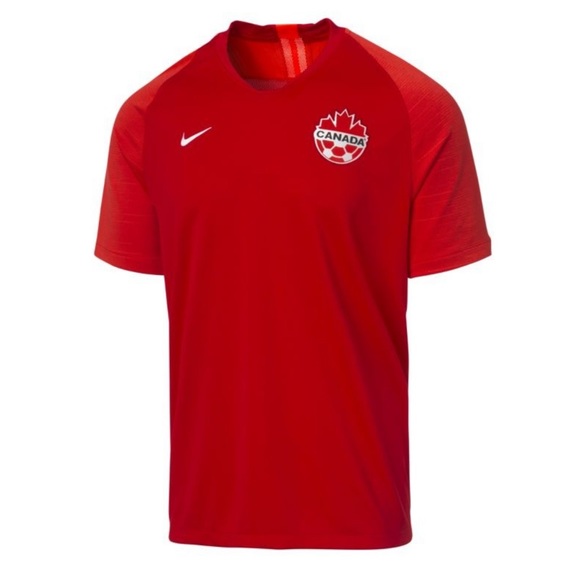 NWT Vintage 2019 Canada with tag.   Nike soccer red home jersey shirt Dri Fit - Picture 1 of 16